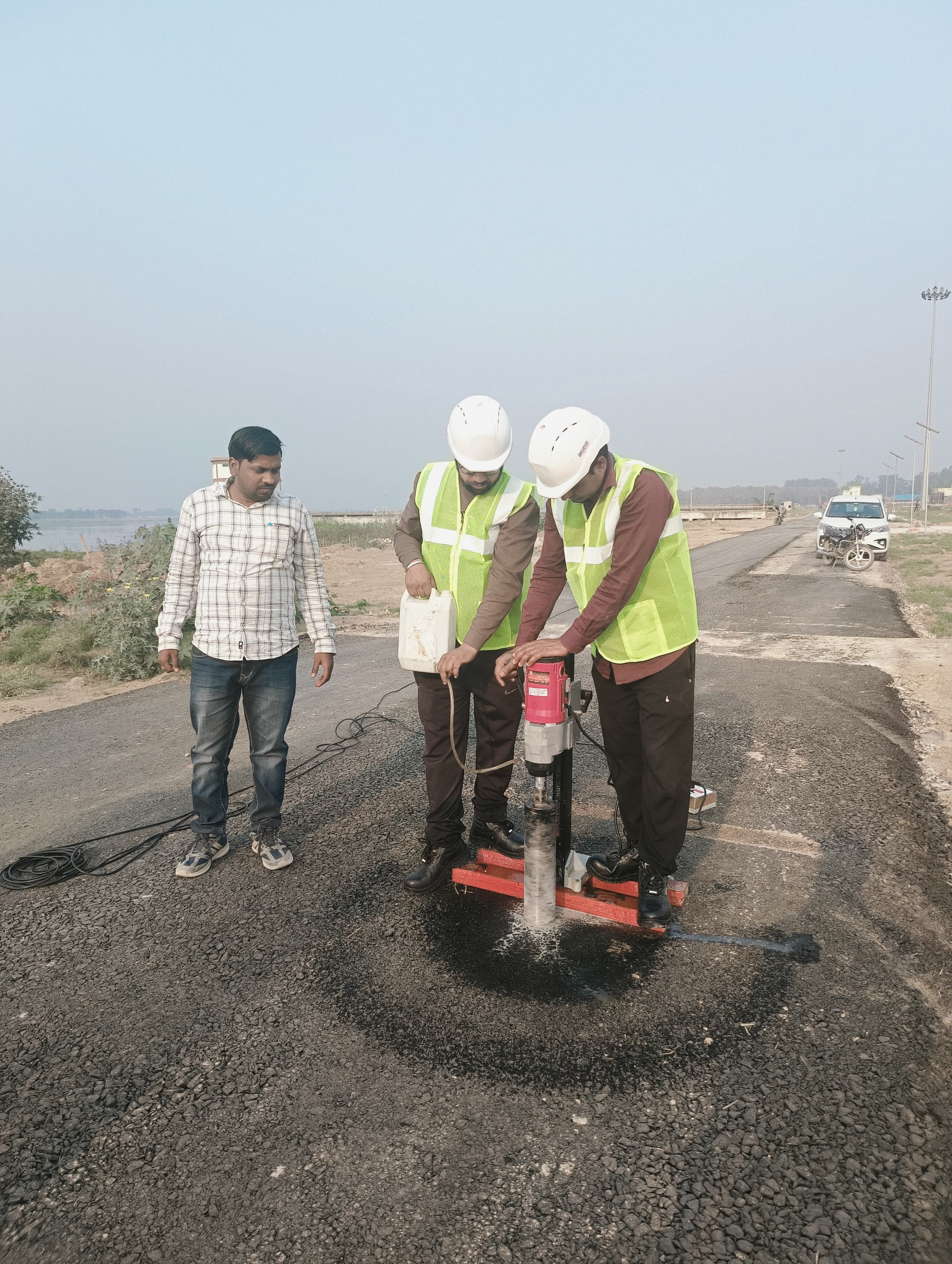 On-site pavement testing